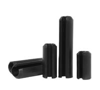 Pasadores de resorte divididos de acero al carbono negro M12: pasador ranurado duradero for posicionamiento y fijación de piezas(M12x40mmx5pcs)