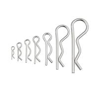 Pasadores de resorte tipo R de acero inoxidable | Varios tamaños 10/20/50/100 piezas de acero for taller: automotriz, garaje, camión, cortadora de césped(100pcs,M5x100)