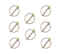 Pasadores de seguridad de alta resistencia, Pasador Con Anilla Forma O 8 Piezas Dorado