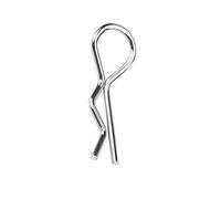 VGEBY 50 Unids Clips Pins, R Tipo Body Clip Pin RC Shell Hebilla Pin Anillo de retención para 1/10 1/12 1/16 Escala Control Remoto Carcasa del Coche RC Accesorios 1/10