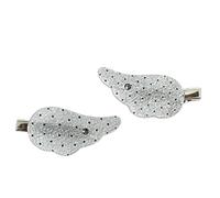 Pasadores para con finas siluetas esculpidas en plata | Par a juego para colocación coordinada, detalles con clip para flequillo y cabello en las sienes, apariencia