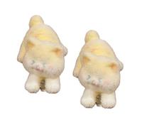 Pasadores para el pelo, 2 piezas de adorable diseño de gatos flocados con agarre seguro para mujeres y niñas, trajes diarios con pinza para el pelo de gatos flocados