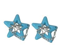 Pasadores para el pelo, bonitos accesorios antideslizantes para el cabello, horquillas de estrella para el pelo, decoración de pelo de moda, horquillas para festivales, 1 unidad/2 unidades