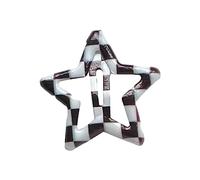 Pasadores para el pelo con forma de estrella para chicas calientes, pasadores de pelo con estampado de celosía, para coleta de caballo para adolescentes y niñas