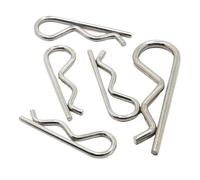 Pasadores Partidos Pasador de chaveta resorte en forma R acero inoxidable 304, M1, .2, .6, .8, M2, .5, M3, ., M4, M5, herrajes fijación for reparación automóviles para Automoción Mecánica(M5x100 1pc)