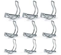 Pasadores Plegables de Tubería Pasadores de Seguridad Forma de D Pasador Bloqueo de Remolque para Remolques Tractores Jardín M4,5/M6/M8 9 Piezas