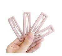 Pasadores rectangulares esmerilados BB para mujer, organizan horquillas rotas, horquillas para el pelo para niñas, adornos para la cabeza, herramientas de peinado (rosa claro, 4 piezas)