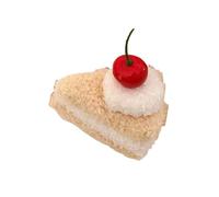 Pasadores suaves con forma de pastel para niñas y adolescentes, con diseño realista de postre, adornos de moda, regalo inspirado en postres peludos para adolescentes y niñas, pinzas de pastelería