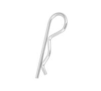 Pasadores tipo R pasadores tractor de chaveta de resorte 3 tamaños diferentes Clip de acero R Pasador de chaveta tipo B pasadores de retención chapados en zinc Clips de resorte Pasador (4x75mm)