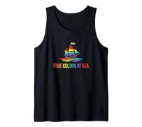 Pasajero de Vacaciones de True Colors At Sea LGBT Pride Cruise Camiseta sin Mangas