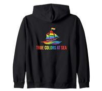 Pasajero de Vacaciones de True Colors At Sea LGBT Pride Cruise Sudadera con Capucha