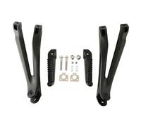 Pasajero Estriberas Moto Juego De Soportes para Reposapiés Traseros Motocicleta para YZF R1 YZFR1 2004 2005 2006 2007 2008 Reposapiés(Matte Black)