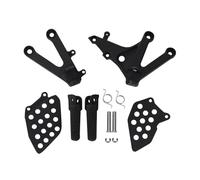 Pasajero Estriberas Moto Soporte Para Reposapiés Delanteros Del Conductor Compatible Para CBR600RR CBR 600 RR 2007-2024 2008 2009 Reposapiés(Sand Black)