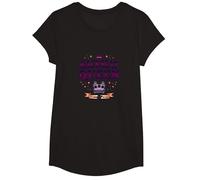 Pasajero Princesa: Viaje por Carretera Queen Royal en el Asiento Trasero Camiseta, Niñas, Negro, M