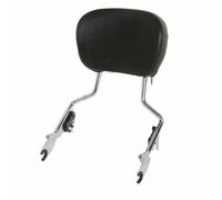 Pasajero Sissy Bar Almohadilla De Respaldo Para El Pasajero Motocicleta Para Harley Para Touring 2014-2024, Cojín Trasero Desmontable Para Del Moto Rejilla Portaequipajes(Plata)