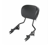 Pasajero Sissy Bar Almohadilla De Respaldo Para El Pasajero Motocicleta Para Harley Para Touring 2014-2024, Cojín Trasero Desmontable Para Del Moto Rejilla Portaequipajes(Negro)