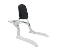 Pasajero Sissy Bar Almohadilla Para Portaequipajes Trasero De Motocicleta Para Yamaha XVS1300 XVS1300A Midnight V-Star 2007-2015 Respaldo Sissy Bar Motocicleta Portaequipajes(Plata)