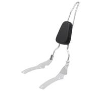 Pasajero Sissy Bar Almohadillas De Respaldo Para Motocicleta Para Yamaha V-Star 650 400 Para Custom 1996-2017 Almohadilla Para Del Pasajero Trasero Motocicleta Portaequipajes(Plata)