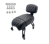 Pasajero Trasero Ajuste para Indian, Scout Bobber 2018-2023, asiento motocicleta, pasajero con respaldo trasero desmontable, barra Sissy Respaldo del pasajero extraíble(A1-Black)