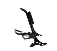 Pasajero Trasero Asidero respaldo Ajuste para Harley Softail Fat Boy Breakout respaldo trasero motocicleta barra Sissy pasajero con portaequipajes Respaldo trasero(Black Set)