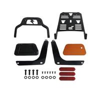 Pasajero Trasero Desmontable Ajuste para Harley Fat Bob 114 FXFB FXFBS 2018-22 23-25 pantalones cortos motocicleta Sissy Bar estante perfil bajo Cojín respaldo(Orange)