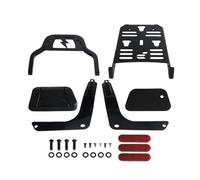 Pasajero Trasero Desmontable Ajuste para Harley Fat Bob 114 FXFB FXFBS 2018-22 23-25 pantalones cortos motocicleta Sissy Bar estante perfil bajo Cojín respaldo(Black)