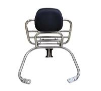 Pasajero Trasero Estantes plegables aptos para VESPA GTS 300 GTV 300 respaldo trasero almohadilla portaequipajes accesorios de motocicleta Cojín portaequipajes(300 Slivery 1)