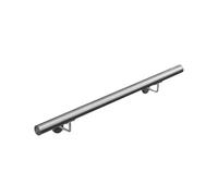 Pasamanos acero inoxidable 316 barandilla baranda pasamanos para pared pared escalera Montaje 40-1000 cm V2Aox, Longitud:80 cm