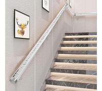 Pasamanos acrílico para escaleras interiores con soportes de montaje en pared, pasamanos antideslizante transparente para seguridad y apoyo