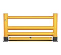 Pasamanos Ampere Rack Mammut, barra doble, 1 barra transversal, barrera de suelo