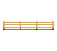 Pasamanos Ampere Rack Mammut, tabla individual, 2 barras transversales, barrera de suelo