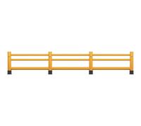 Pasamanos Ampere Rack Mammut, tablón individual, 2 barras transversales
