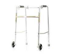 Pasamanos Ancianos Discapacitados Soporte para Caminar Muletas de Cuatro Patas Rehabilitación Aleación de Aluminio Polea Doble 59 cm x 50 cm x 78 cm Bastón Antideslizante con Familia de Hospital