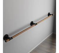 Pasamanos antideslizante para escaleras, de madera maciza, para uso en interiores, resistente e irrompible, ideal para villas y soporte de ancianos