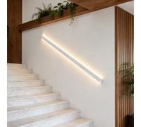 Pasamanos con Luz LED, Pasamanos de Escalera Interior Montados en la Pared, Pasamanos de Escalera con Luz LED con Sensor de Movimiento, Tres Ajustes de Color de Luz, Para Escaleras Al Aire L white 1M