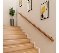 Pasamanos de 1ft -20ft - Kit Completo. Rail de Escalera de Madera Natural, barandas de Pared de la Pared de Ventas de Seguridad de Soporte de Seguridad de la Mano del Corredor de la Mano, Barra de