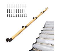 Pasamanos de 30 a 60 cm para escaleras interiores | Barandillas de madera para exteriores, para niños mayores | Pasamanos de seguridad para escaleras, porches y terrazas.(210cm)