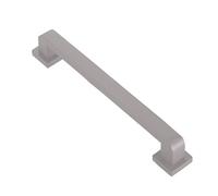 Pasamanos de acero inoxidable para escaleras de interior/exterior, agarres de seguridad antideslizantes gruesos con base estable para escaleras, terraza, pasillo, balcón (plata, 50 cm)