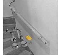 Pasamanos de acrílico Transparente for Montaje en Pared, Soportes for barandillas de Escalera, ayudas de Movilidad for escaleras(Silver,110cm(3.6ft))
