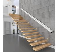 Pasamanos De Acrílico Transparente Para Escaleras Interiores, 1 M, 2 M, 2,5 M, 3 M, 4 M Y 5 M, Para Casa Moderna, Ayudas De Movilidad Para Personas Con Discapacidad, 350 Cm/11,5 Pies/138 Pulgadas