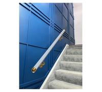 Pasamanos de acrílico transparente personalizable: barandilla de seguridad resistente y elegante for uso en interiores y exteriores (500-600 cm)(Golden Brackets,190cm)