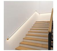 Pasamanos De Aluminio con LED - Pasamanos De Escalera con Luz - Pasamanos De Soporte De Pared para Escaleras Exteriores E Interiores, Vehículos Recreativos, Autocaravanas Y Remolques (Color : White,