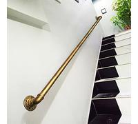 Pasamanos de Cobre Dorado, barandilla de escaleras, escalones para Interiores y Exteriores, barandilla de escaleras, pasamanos para niños Mayores discapacitados, Montaje en Pared Exterior de