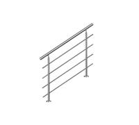 Pasamanos de escalera 100cm, balcón, balaustrada, barandilla de acero inoxida...