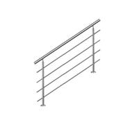 Pasamanos de escalera 120cm, balcón, balaustrada, barandilla de acero inoxida...