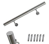 PASAMANOS DE ESCALERA 160CM, PASAMANOS DE ACERO INOXIDABLE DE 42MM DE DIAMETR...