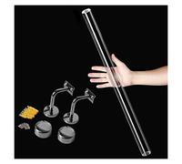 Pasamanos de escalera acrílico: barandilla interior/exterior transparente antideslizante for el hogar, el jardín de infantes y los pasillos(Silver,150cm)