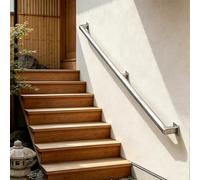 Pasamanos De Escalera, Barandilla De Escalera De Montaje En Pared De 1 A 20 Pies, Barra De Seguridad Antideslizante Resistente Para Escalones, Jardín Y Porche(2.4m)