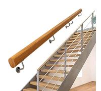 Pasamanos de Escalera de 1 m, 2 m, 300 cm, 3,6 m, pasamanos de Madera para Pared, pasamanos de Seguridad para pasillos Interiores, Barras de Apoyo para escaleras, Soporte para pies (tamaño: