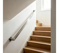 Pasamanos de escalera de acero inoxidable｜Pasamanos de metal para barandilla de escalera interior y exterior｜pasamanos de barandilla montados en la pared para pasillo de cubierta de porche(350cm)